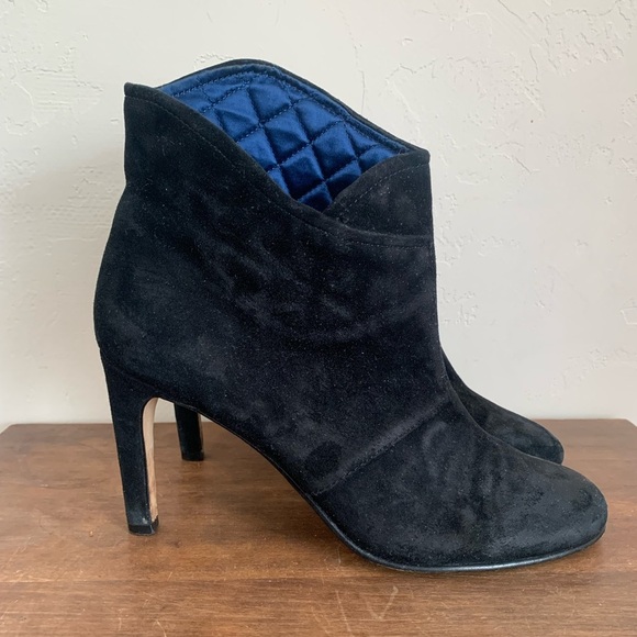 Sigerson Morrison Unity Black Suede Booties sz 8.5 - Picture 6 of 10